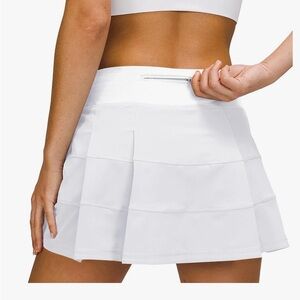 White Women's Pleated Pace Rival Skirt Tennis Golf Skort Size Small